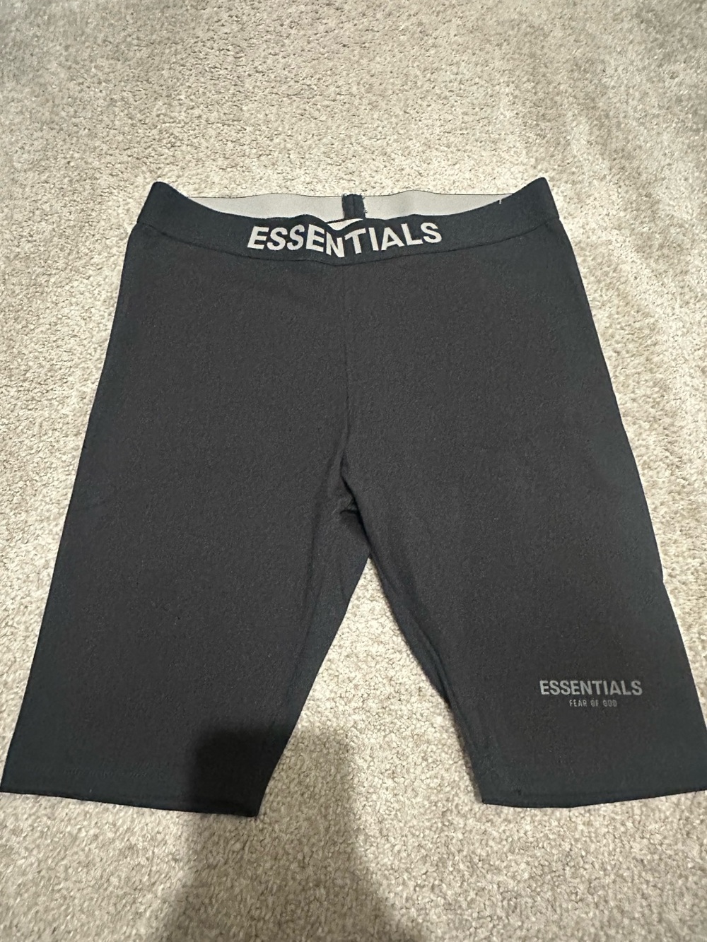 Fear of God ESSENTIALS Black Biker Shorts